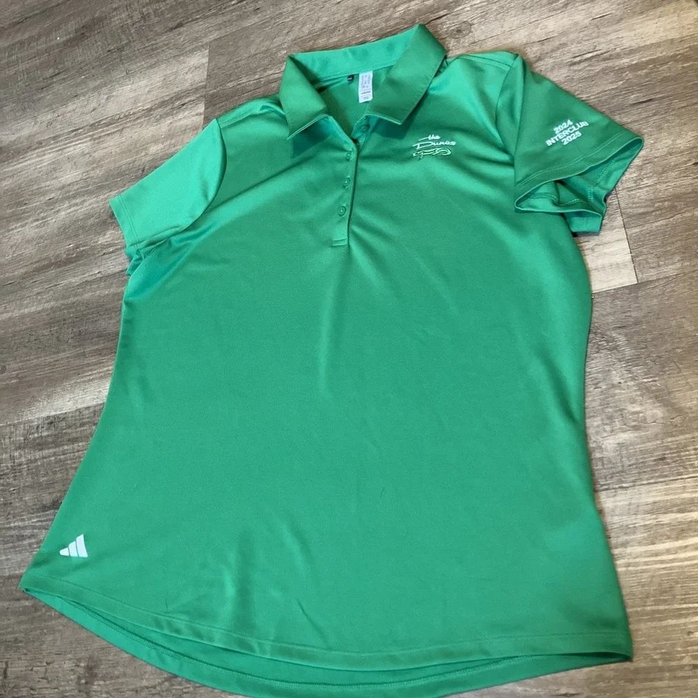 Adidas Dunes Club Women's XL Green Golf Polo 24 25‎ Interclub